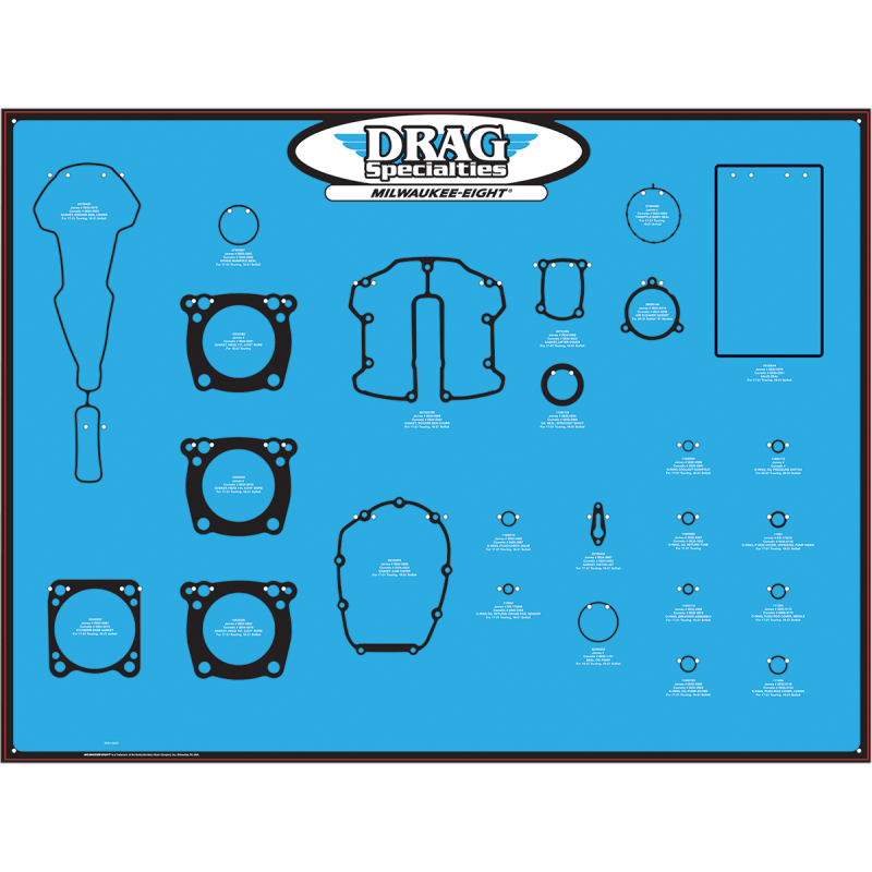 DRAG SPECIALTIES DISPLAY BRD GASKET 17+M8 (0934 - 6923) - DRIVEN Canada's Powersports 0934 - 6923