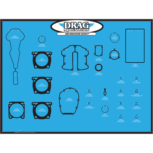 DRAG SPECIALTIES DISPLAY BRD GASKET 17+M8 (0934 - 6923) - DRIVEN Canada's Powersports 0934 - 6923