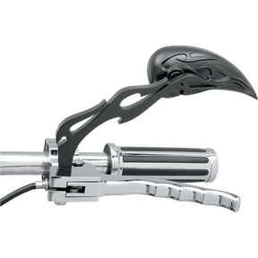 DRAG SPECIALTIES FLAMED STEM TEARDROP 6" PR - DRIVEN Canada's Powersports 0640 - 0289