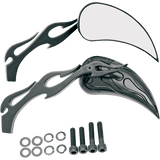DRAG SPECIALTIES FLAMED STEM TEARDROP 6" PR - DRIVEN Canada's Powersports 0640 - 0289