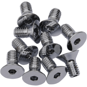 DRAG SPECIALTIES FLAT HD SCREW (10) 3/8 - 16*1 CY - CHROME (MPB585) - DRIVEN Canada's Powersports 632393176033MPB585