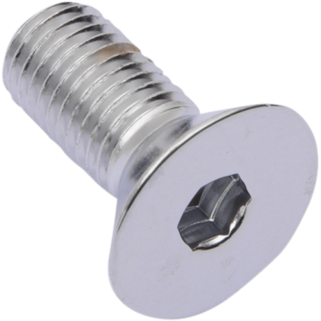 DRAG SPECIALTIES FLAT HD SCREW (10) 5/16 - 24*1 CY - CHROME (MPB583) - DRIVEN Canada's Powersports 632393176019MPB583