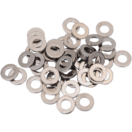 DRAG SPECIALTIES FLAT WASHERS 5/16 AN (50) CY - CHROME - DRIVEN Canada's Powersports 632393670272MPB588