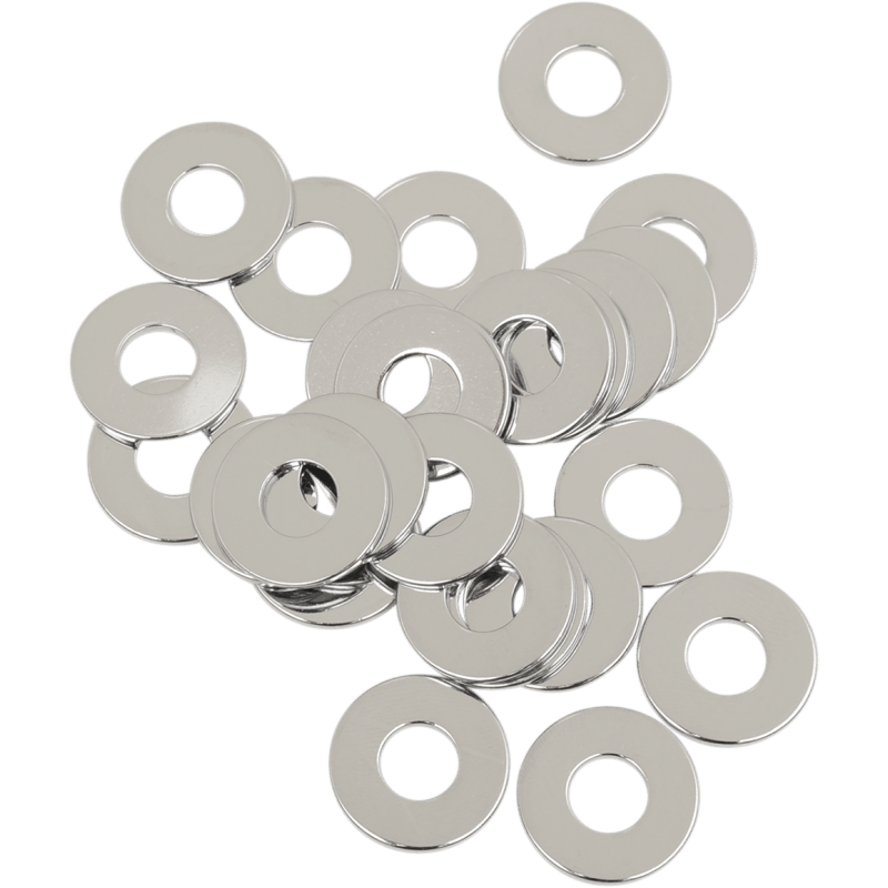 DRAG SPECIALTIES FLAT WASHERS 5/16 USS (25) CY - CHROME - DRIVEN Canada's Powersports 632393670418MPB595