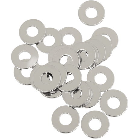 DRAG SPECIALTIES FLAT WASHERS 5/16 USS (25) CY - CHROME - DRIVEN Canada's Powersports 632393670418MPB595