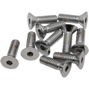 DRAG SPECIALTIES FLATHEAD SCREW (10) 5/16 - 18*3/4 CY - CHROME (MPB578) - DRIVEN Canada's Powersports 632393175968MPB578