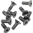 DRAG SPECIALTIES FLATHEAD SCREWS (10) 10 - 24*3/4 CY - CHROME - Driven Powersports Inc.632393175883MPB570