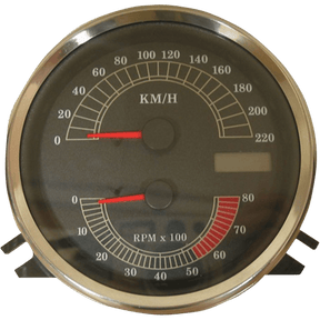 DRAG SPECIALTIES FLHR SPEEDO W/TACH KM/H (2210 - 0332) - DRIVEN Canada's Powersports 2210 - 0332