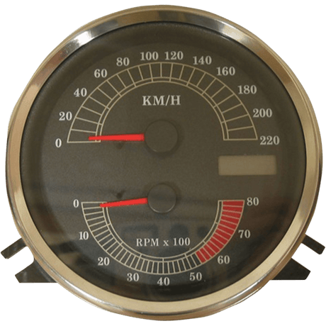 DRAG SPECIALTIES FLHR SPEEDO W/TACH KM/H (2210 - 0332) - DRIVEN Canada's Powersports 2210 - 0332