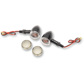 DRAG SPECIALTIES GL/BLK DUECE LIGHTS CLR/SMK STUD PR - DRIVEN Canada's Powersports 2040 - 1040