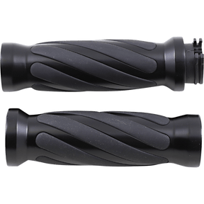 DRAG SPECIALTIES GRIP MBLACK TWISTED 81+ (17 - 0543MBD) - DRIVEN Canada's Powersports 17 - 0543MBD