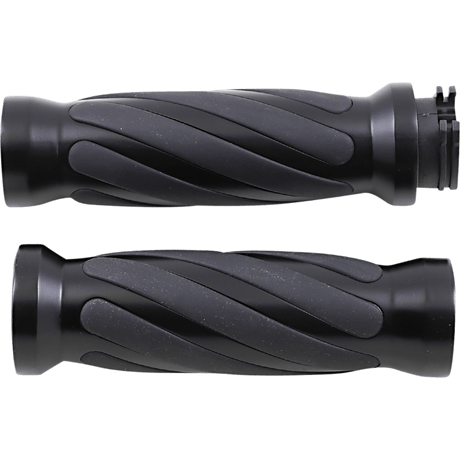 DRAG SPECIALTIES GRIP MBLACK TWISTED 81+ (17 - 0543MBD) - DRIVEN Canada's Powersports 17 - 0543MBD