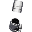 DRAG SPECIALTIES GROOVED HOSE END 3/8" W/CLAMP 6 PAK (DS - 096608) - DRIVEN Canada's Powersports DS - 096608