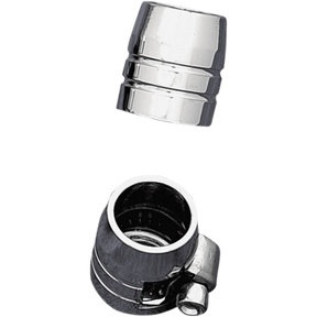 DRAG SPECIALTIES GROOVED HOSE END 3/8" W/CLAMP 6 PAK (DS - 096608) - DRIVEN Canada's Powersports DS - 096608