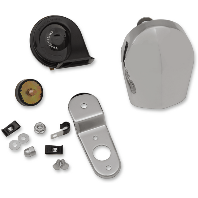 DRAG SPECIALTIES HORN KIT 91 - 19 FLHT/91 - 17 S/TAIL HORN KIT W/CVR - DRIVEN Canada's Powersports E11 - 6167