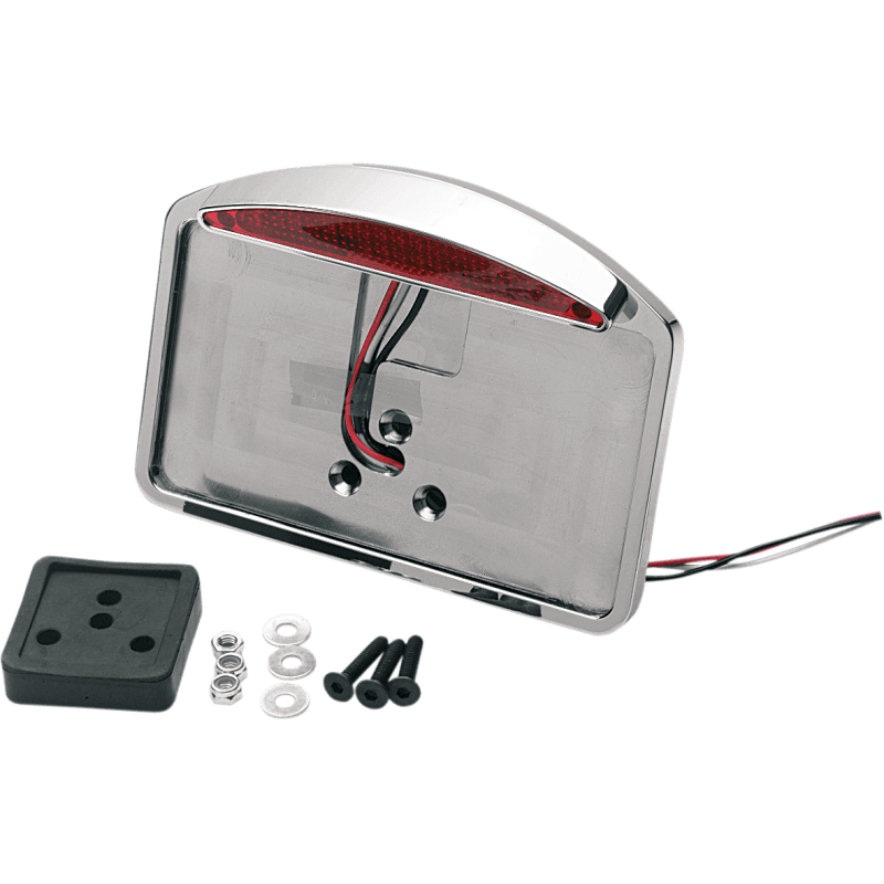 DRAG SPECIALTIES LIC PLATE ASSEM W/LED LIGHT 4X7 PLT (0906 - 6040) - DRIVEN Canada's Powersports 0906 - 6040