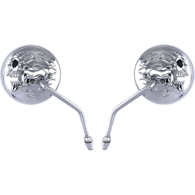 DRAG SPECIALTIES MIRROR FLAME SKL 4.5" (M60 - 6616C) - DRIVEN Canada's Powersports M60 - 6616C