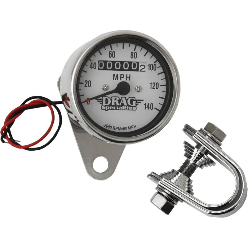 DRAG SPECIALTIES MINI MECH 140MPH SPEEDO 2:1 - DRIVEN Canada's Powersports DS - 244135