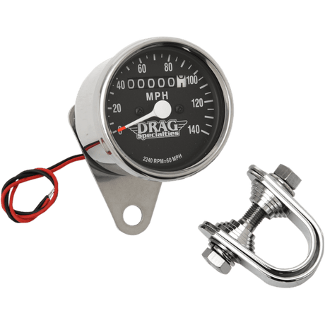 DRAG SPECIALTIES MINI MECH 140MPH SPEEDO 2240:60 - DRIVEN Canada's Powersports DS - 244132