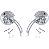 DRAG SPECIALTIES MIRROR FLAME SKL 4.5" - DRIVEN Canada's Powersports M60 - 6615C