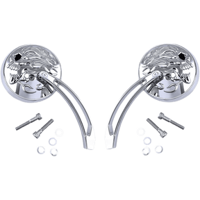 DRAG SPECIALTIES MIRROR FLAME SKL 4.5" - DRIVEN Canada's Powersports M60 - 6615C