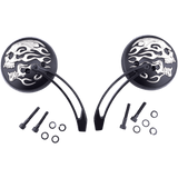 DRAG SPECIALTIES MIRROR FLAME SKL 4.5" - DRIVEN Canada's Powersports M60 - 6615C