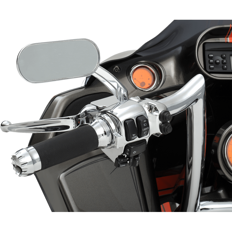 DRAG SPECIALTIES OVAL MIRROR LEFT RIGHT CHROME - DRIVEN Canada's Powersports 1901 - 0026