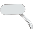 DRAG SPECIALTIES OVAL MIRROR LEFT RIGHT CHROME - DRIVEN Canada's Powersports 1901 - 0026