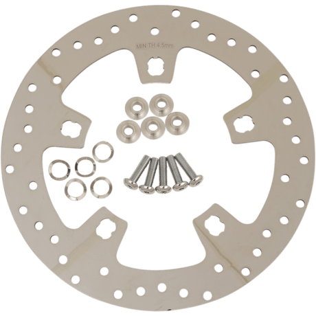 DRAG SPECIALTIES ROTOR F. 11.5"POL CUSTOM (B06 - 0206ASP) - DRIVEN Canada's Powersports B06 - 0206ASP