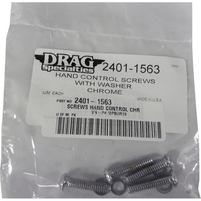 DRAG SPECIALTIES SCREWS HAND CONTROL - DRIVEN Canada's Powersports MPBDR19
