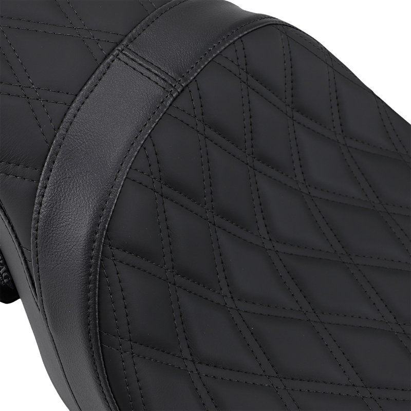 DRAG SPECIALTIES SEAT 2UP PRED DDBLK SOLR (0801 - 1270) - DRIVEN Canada's Powersports 0801 - 1270