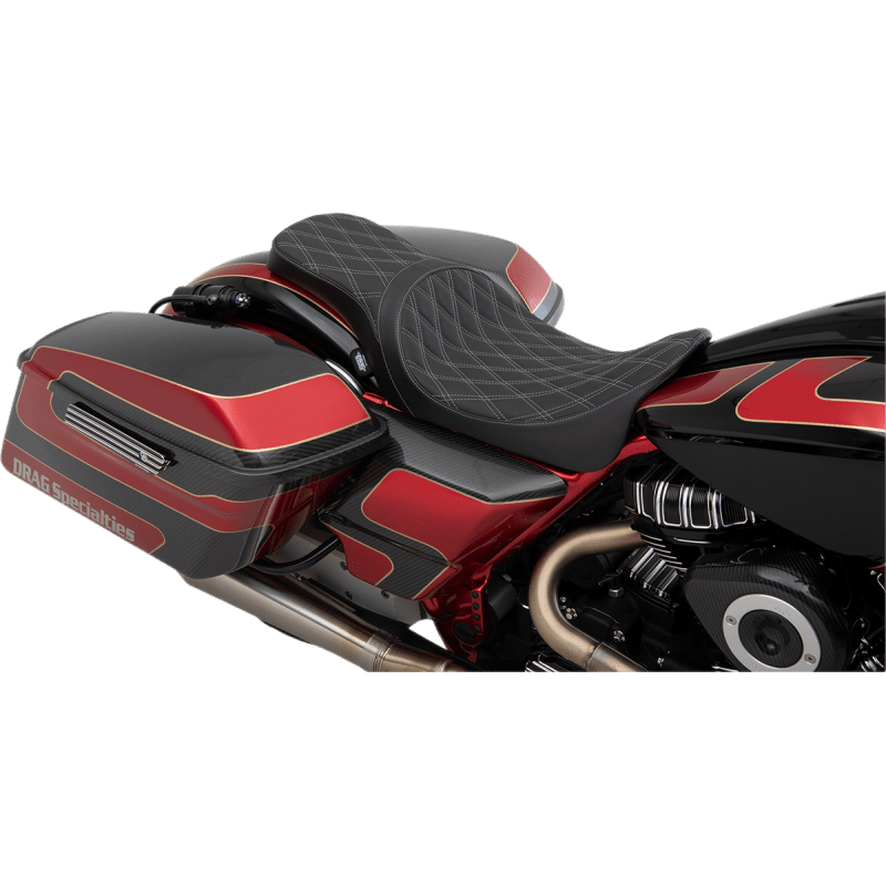DRAG SPECIALTIES SEAT 2UP PRED DDSLV SOLR (0801 - 1271) - DRIVEN Canada's Powersports 0801 - 1271