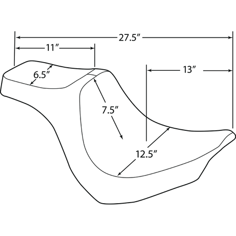 DRAG SPECIALTIES SEAT PRED III SMTH VNYL (0802 - 1187) - DRIVEN Canada's Powersports 0802 - 1187