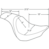 DRAG SPECIALTIES SEAT PRED SMTH SOLTHR SOF (0802 - 1182) - DRIVEN Canada's Powersports 0802 - 1182