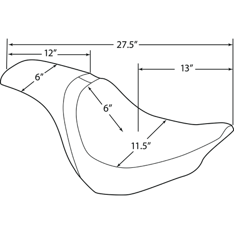DRAG SPECIALTIES SEAT PRED SMTH SOLTHR SOF (0802 - 1182) - DRIVEN Canada's Powersports 0802 - 1182