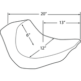 DRAG SPECIALTIES SEAT SOLO SMTH SOLTHR SOF (0802 - 1184) - DRIVEN Canada's Powersports 0802 - 1184