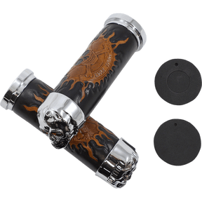 DRAG SPECIALTIES SKULL GRIPS W/EYES (PR) - DRIVEN Canada's Powersports DS - 243256