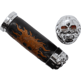 DRAG SPECIALTIES SKULL GRIPS W/EYES (PR) - DRIVEN Canada's Powersports DS - 243256