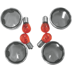 DRAG SPECIALTIES SMOKE LENSES KIT F/DEUCE T/S LIGHTS (4) (2020 - 0392) - DRIVEN Canada's Powersports 2020 - 0392