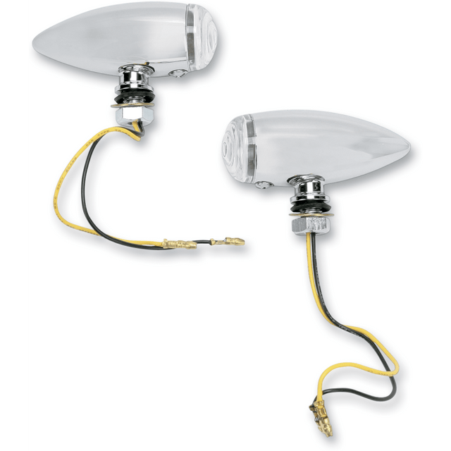 DRAG SPECIALTIES SMOOTH LED M/LIGHTS CLEAR/AMB (PR) (7805 - 2068) - DRIVEN Canada's Powersports 7805 - 2068