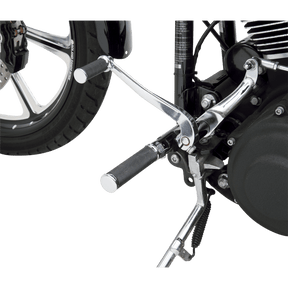 DRAG SPECIALTIES SOFT RUBBER FOOT PEGS W/CHROME (PR) (1620 - 0377) - DRIVEN Canada's Powersports 1620 - 0377