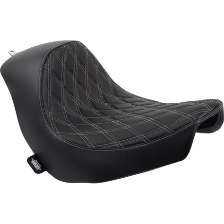 DRAG SPECIALTIES SOLO SEAT DOUBLE DIAMOND STITCHING FL/FX' 18'24 - DRIVEN Canada's Powersports 0802 - 1514