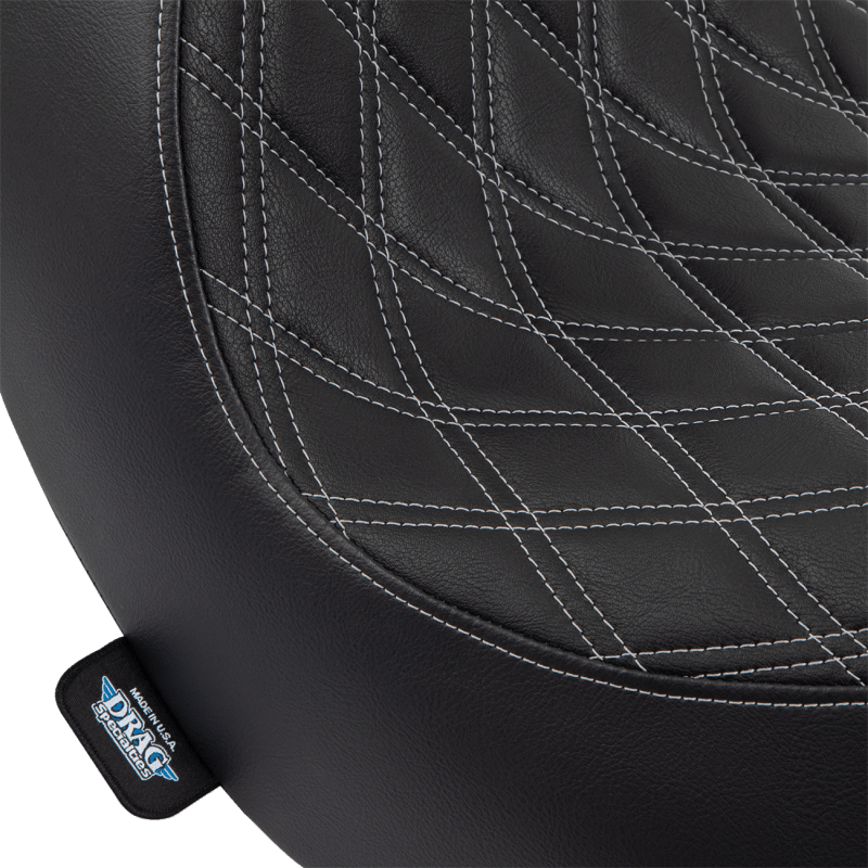 DRAG SPECIALTIES SOLO SEAT DOUBLE DIAMOND STITCHING FL/FX' 18'24 - DRIVEN Canada's Powersports 0802 - 1514