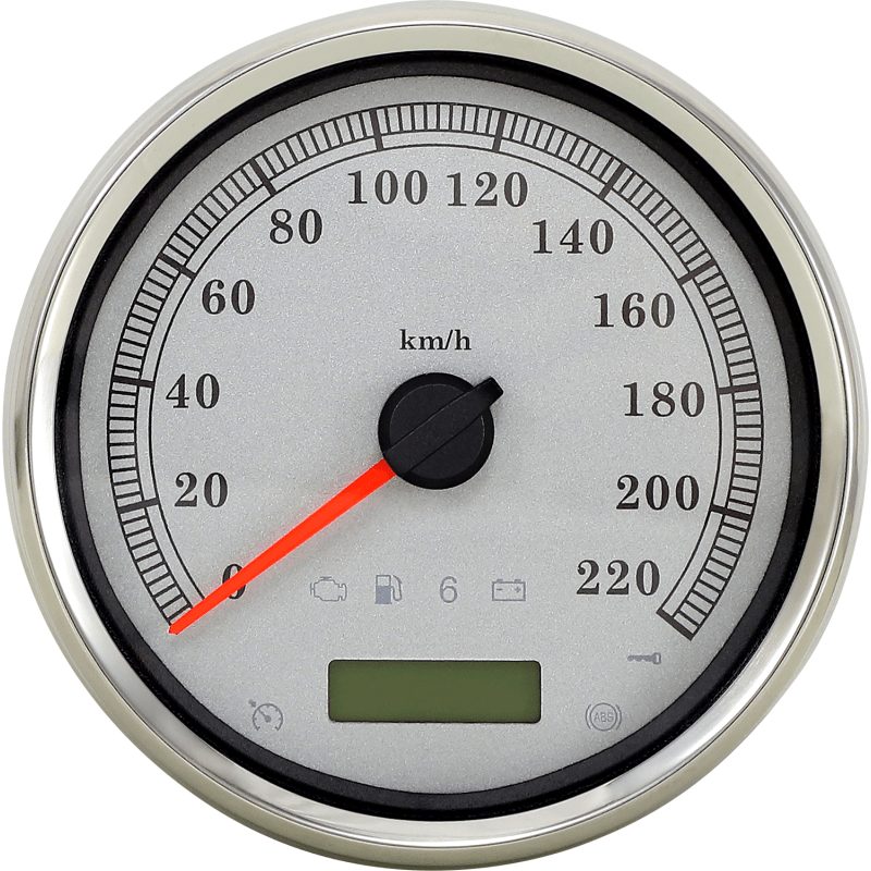 DRAG SPECIALTIES SPEEDOMETER SLVR KPH 5" (83105S) - DRIVEN Canada's Powersports 83105S