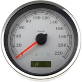 DRAG SPECIALTIES SPEEDOMETER SLVR KPH 5" (83105S) - DRIVEN Canada's Powersports 83105S