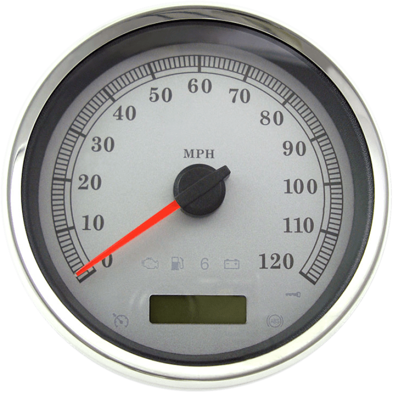 DRAG SPECIALTIES SPEEDOMETER SLVR MPH 5" (83104S) - DRIVEN Canada's Powersports 83104S