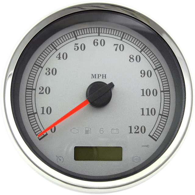 DRAG SPECIALTIES SPEEDOMETER SLVR MPH 5" (83104S) - DRIVEN Canada's Powersports 83104S