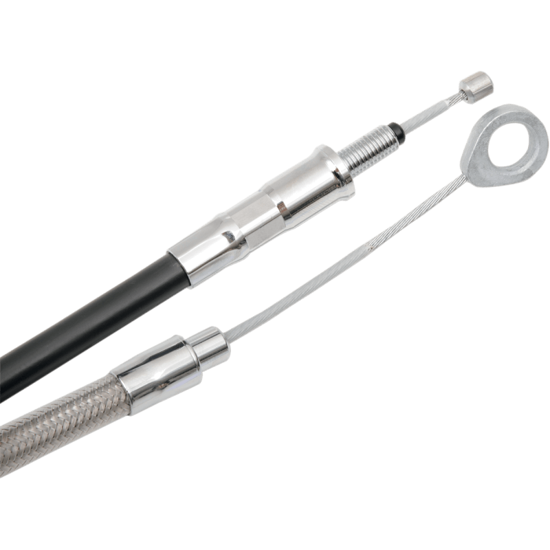 DRAG SPECIALTIES S/STEEL 62 - 11/16 FL HE CLUTCH CABLE (5322400HE) - DRIVEN Canada's Powersports 0652 - 14905322400HE