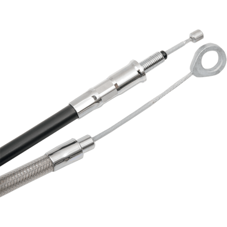 DRAG SPECIALTIES S/STEEL 62 - 11/16 FL HE CLUTCH CABLE (5322400HE) - DRIVEN Canada's Powersports 0652 - 14905322400HE