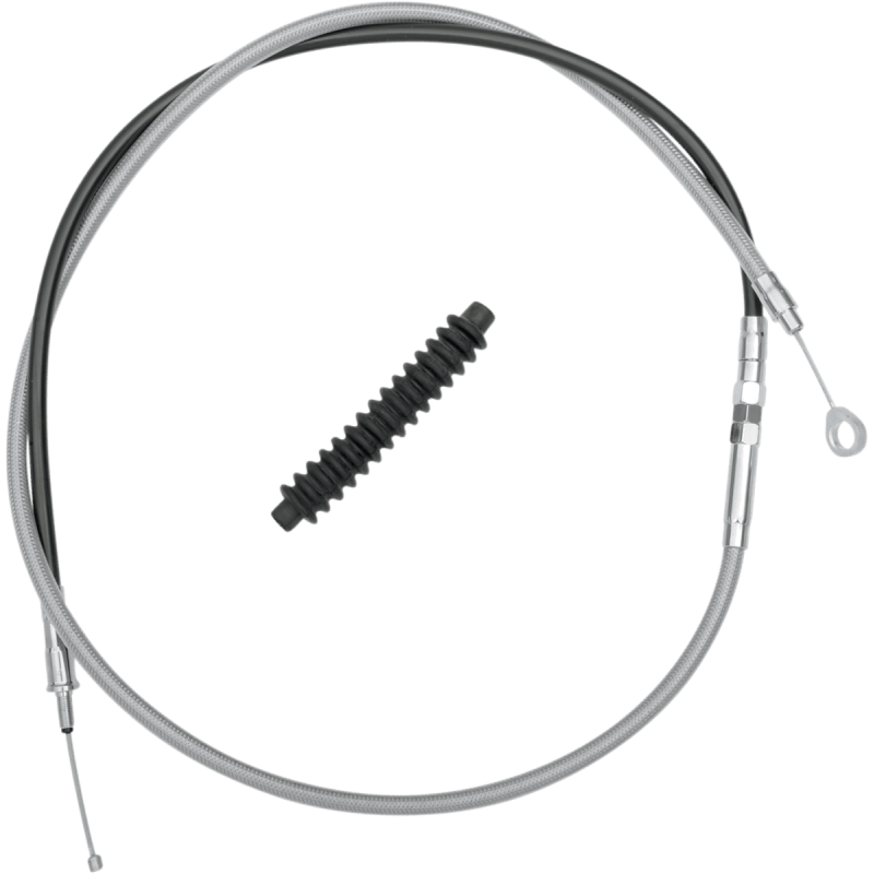 DRAG SPECIALTIES S/STEEL 66 - 11/16 FL HE CLUTCH CABLE (5322404HE) - DRIVEN Canada's Powersports 0652 - 14925322404HE